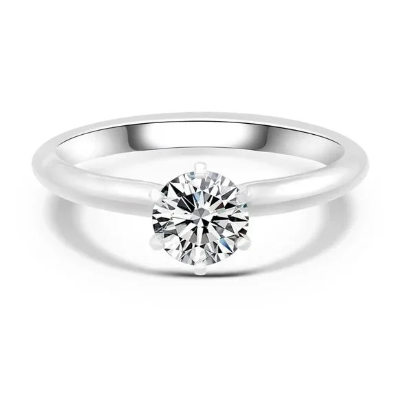 Certified 1ct. t.w. Diamond Solitaire Engagement Ring - Picture 7 of 17